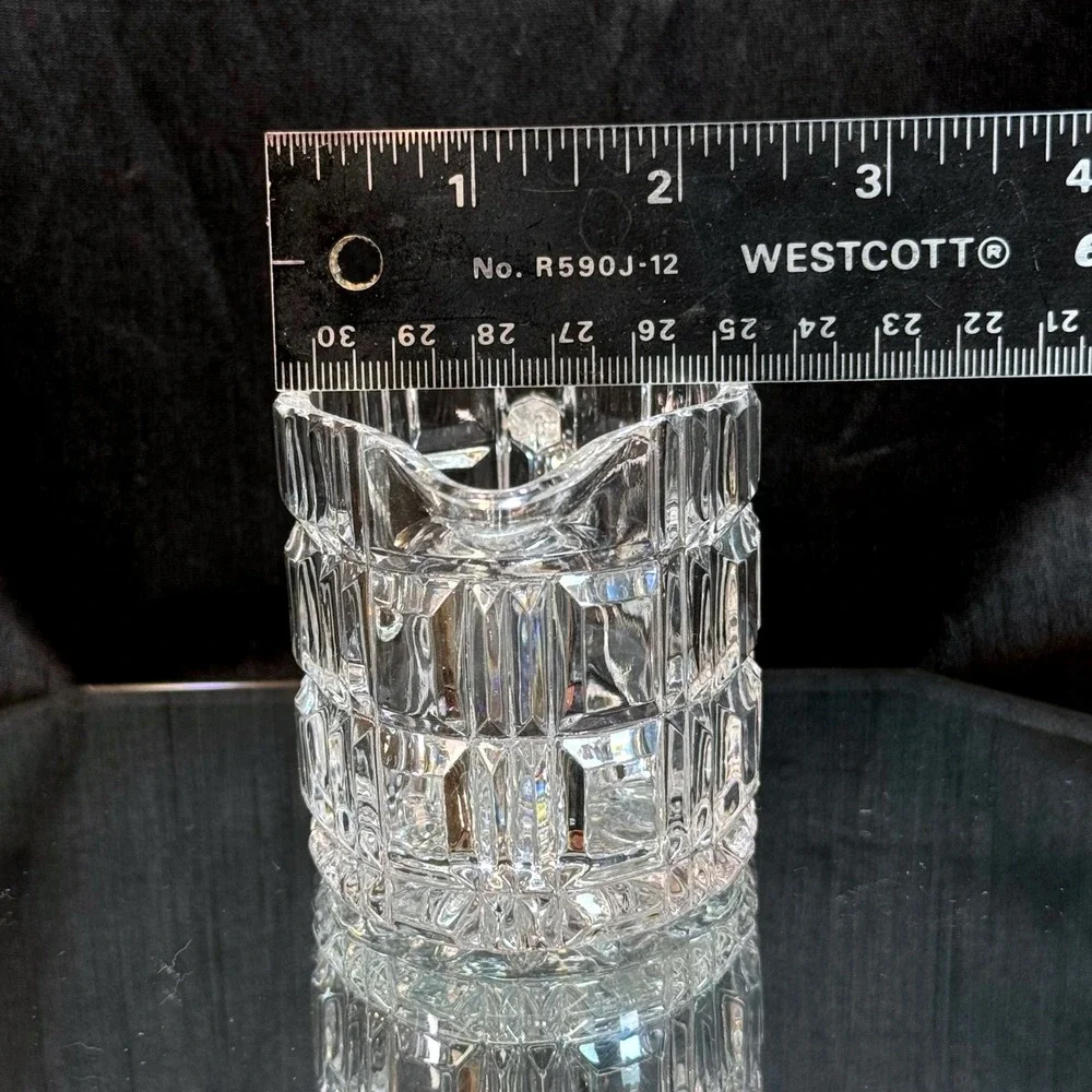 Huta Julia Puchała Crystal Milk Jug Creamer 6503 Polish Geometric Crystal